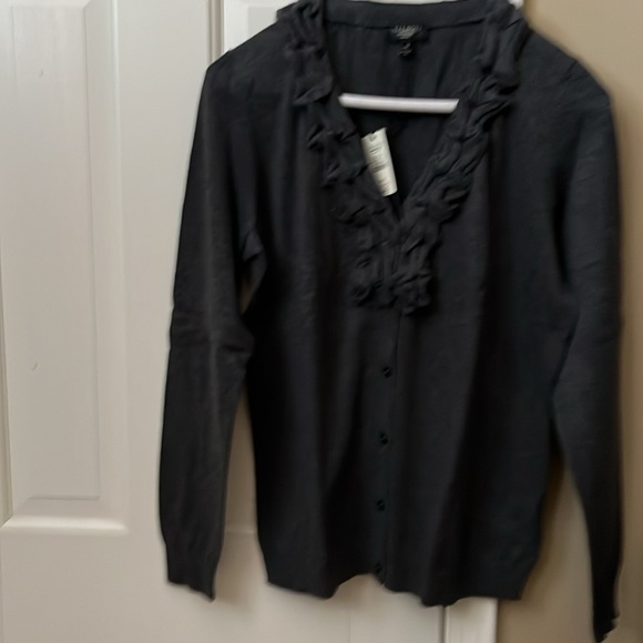 Talbots PM charcoal grey sweater 55% cotton, 35% polyester and 10% wool - Picture 3 of 3